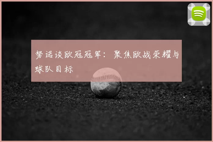 努诺谈欧冠冠军:聚焦欧战荣耀与球队目标