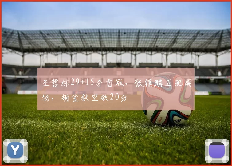 王哲林29+15夺首冠,张镇麟五犯离场,胡金秋空砍20分
