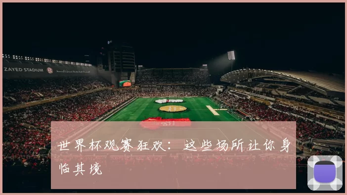 世界杯观赛狂欢：这些场所让你身临其境