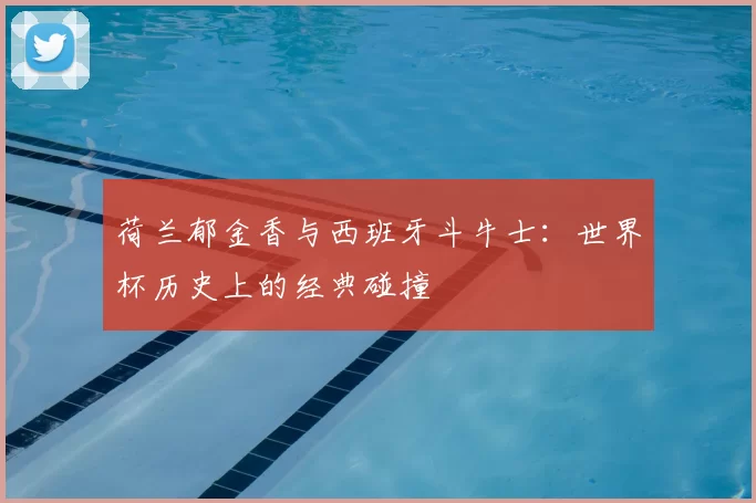 荷兰郁金香与西班牙斗牛士：世界杯历史上的经典碰撞